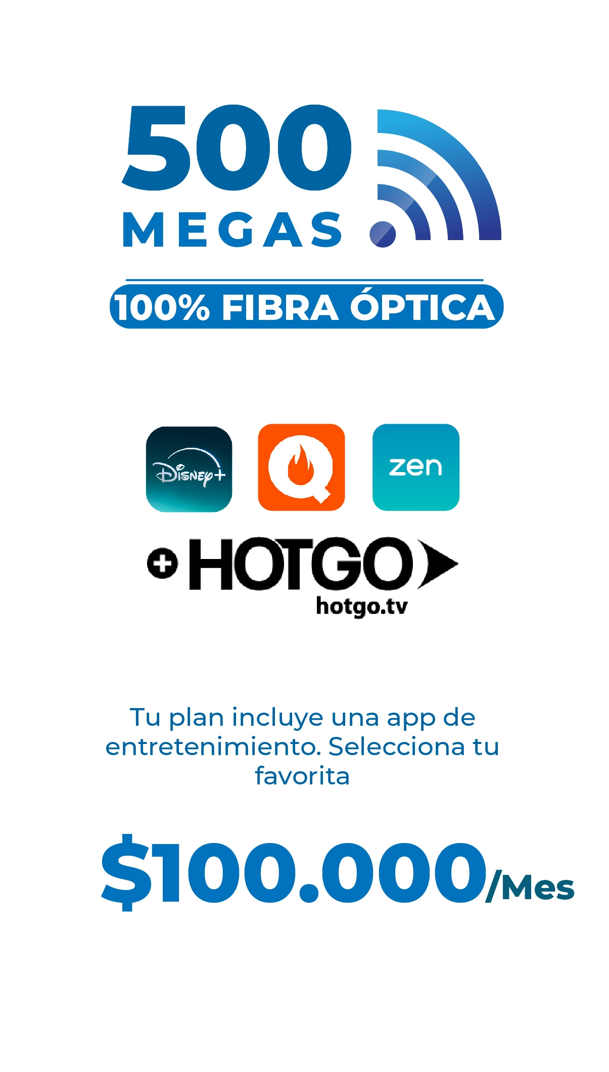 Plan recomendado de internet 500 megas 100% fibra óptica Supercable